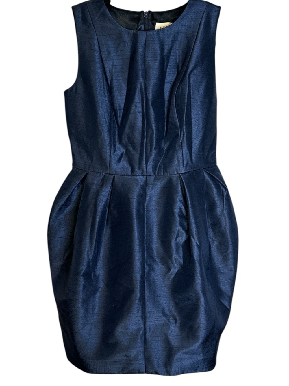Keepsake The Label Blue Resolution Cocktail Dress Pleated Sleeveless Small Chic - Picture 2 of 11